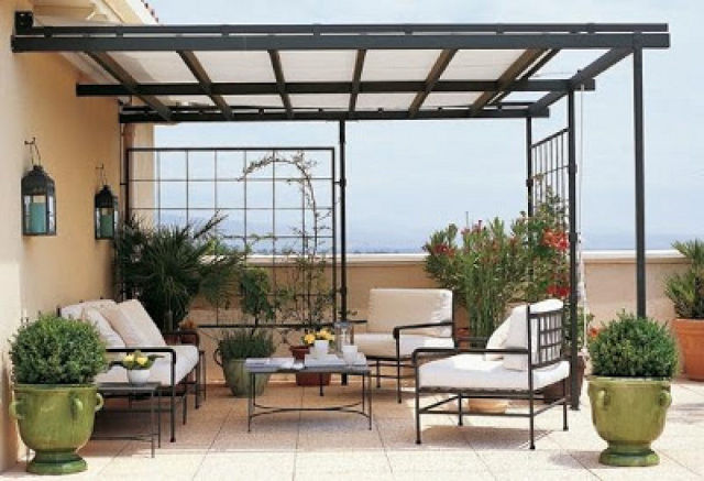 De 50 ideas de techos de madera para terrazas Patio interior Techados diseño
