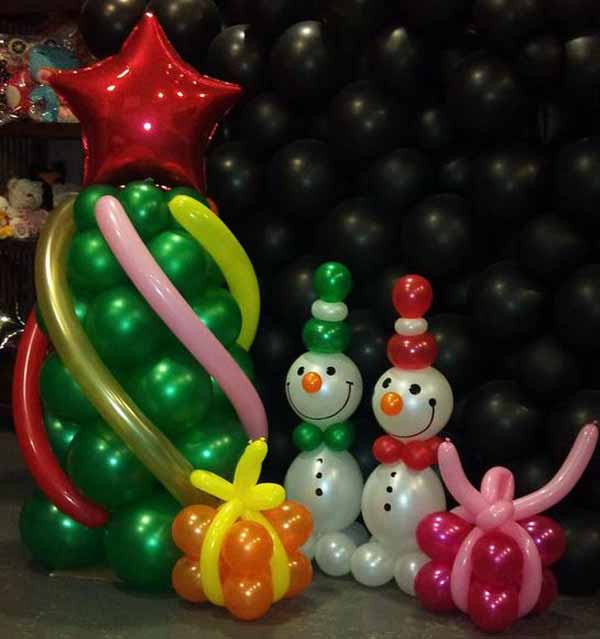 decoracion-de-navidad-con-globos