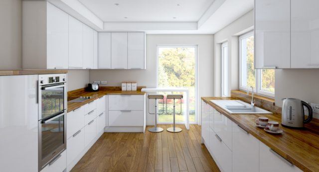 De 100 fotos de decoración de cocinas blancas y grises modernas